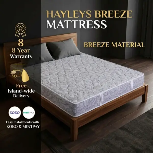 Hayleys Breeze Material Mattress – 8-Year Warranty