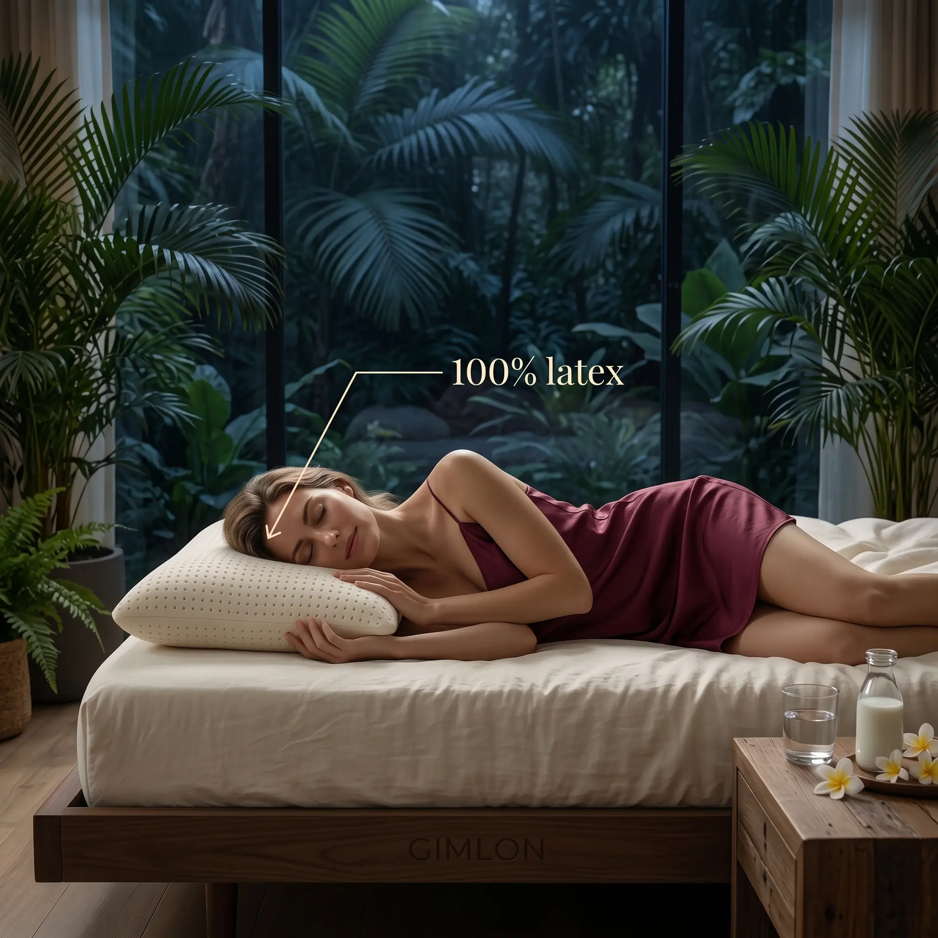 Gimlon 100% Natural Latex Pillow